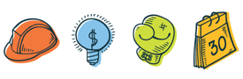 Icon Depictions of the YNAB Rules