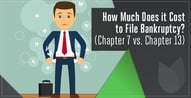 How Much Does it Cost to File Bankruptcy?
