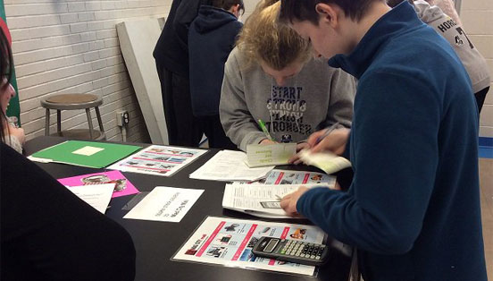 Photo of Students Participating in Mad City Money with CEFCU