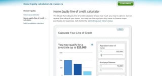 chase bank home equity line of credit