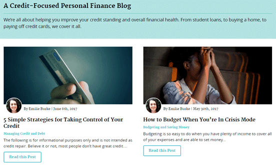 Screenshot of the Clearpoint blog Screenshot of the Clearpoint blog