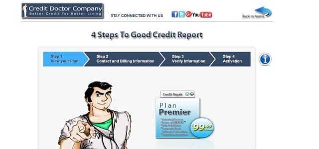 Screenshot of Credit Doctor Company Screenshot of Credit Doctor Company