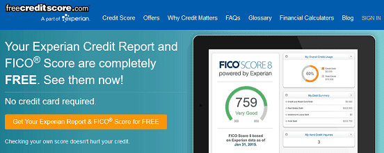 Screenshot of FreeCreditReport.com Homepage Screenshot of FreeCreditReport.com Homepage