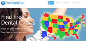 Screenshot of Free Dental Site Featured on TheFreeSite