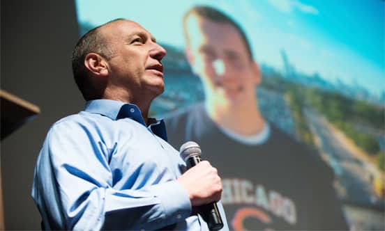 Photo of AutonomyWorks CEO David Friedman Speaking at an Event