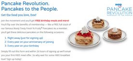 Screenshot of IHOP Offer Featured on TheFreeSIte