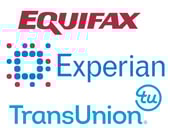 Three credit bureau logos