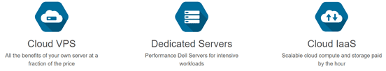 Screenshot of Memset's hosting services
