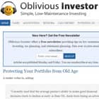 Oblivious Investor Oblivious Investor