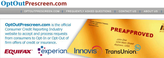 Screenshot of Opt Out Homepage Screenshot of Opt Out Homepage