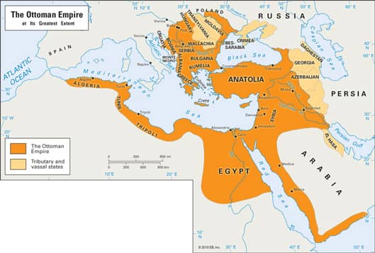 Ottoman Empire Reach Ottoman Empire Reach