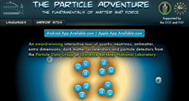 The Particle Adventure Website Homepage