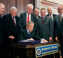 President Bush Signs BAPCPA President Bush Signs BAPCPA