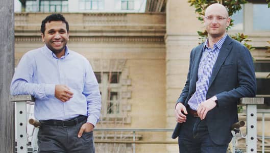 Simple's Sharmir Karkal and Josh Reich Simple's Sharmir Karkal and Josh Reich