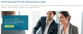 Screenshot from Sharonview's Financial Wellness page