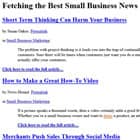 Small Business Brief Small Business Brief