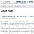 A Student of the Real Estate Game