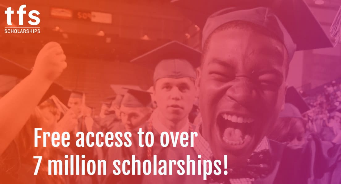 Screenshot of TFS Scholarships banner Screenshot of TFS Scholarships banner