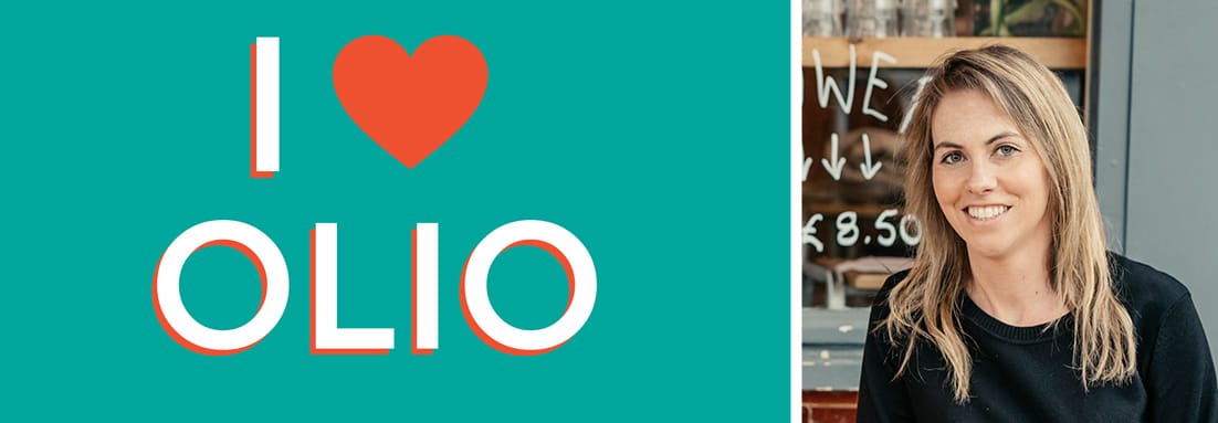 Collage of OLIO logo and Co-Founder and CEO Tessa Clarke Collage of OLIO logo and Co-Founder and CEO Tessa Clarke