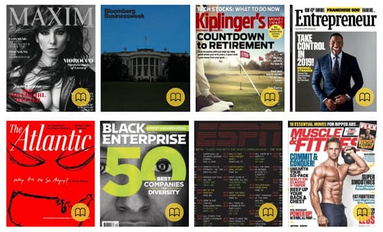 Screenshots of Magzter offerings Screenshots of Magzter offerings