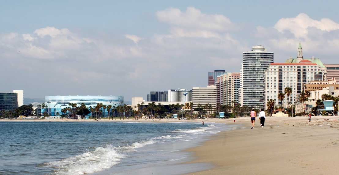 Long Beach Ocean and Skyline Long Beach Ocean and Skyline