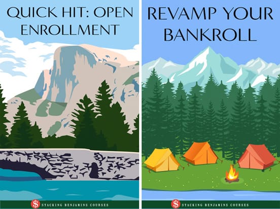 Screenshot of Stacking Benjamins course covers Screenshot of Stacking Benjamins course covers