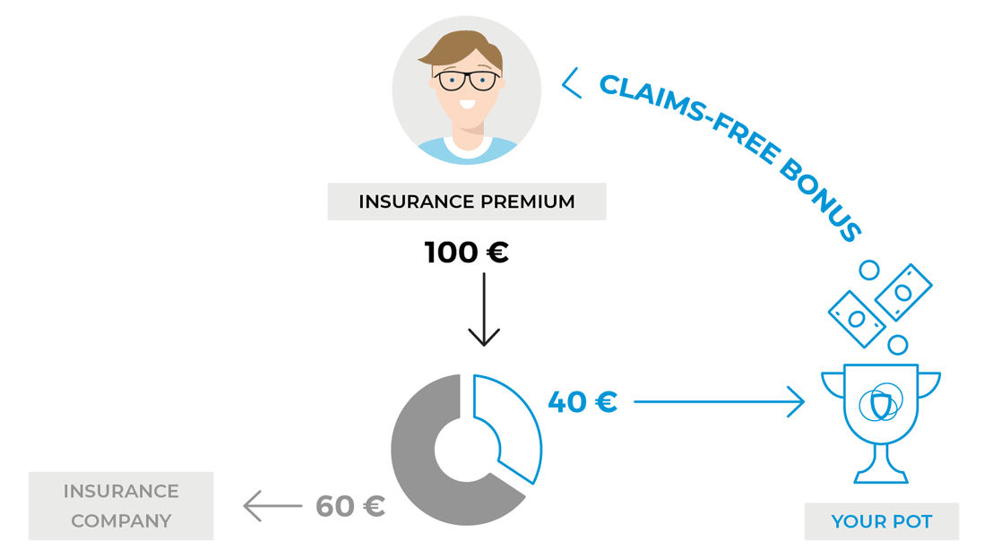 Friendsurance Model Graphic Friendsurance Model Graphic