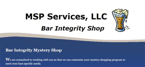 Bar Integrity Mystery Shop MSP Services, LLC Homepage