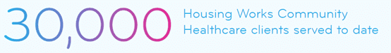 Screenshot noting the 30,000 clients Housing Works has served Screenshot noting the 30,000 clients Housing Works has served