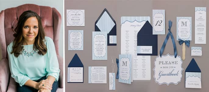 Jessica Bishop displays some of her downloadable printables Jessica Bishop and some of the printables available on her site