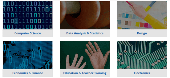 Screenshot of edX Course Subjects Screenshot of edX Course Subjects