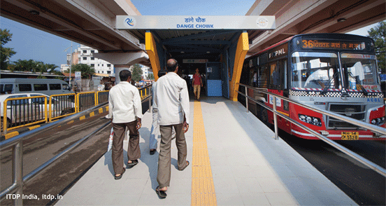 ITDP Image of a BRT Station in India ITDP Image of a BRT Station in India