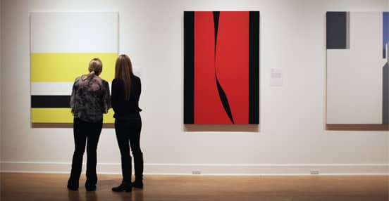 Image of Visitors Viewing Works at the Laguna Art Museum Image of Visitors Viewing Works at the Laguna Art Museum
