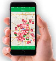 Image of the Allpoint Locator App Image of the Allpoint Locator App