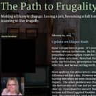 The Path to Frugality The Path to Frugality